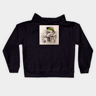 samurai frog Kids Hoodie